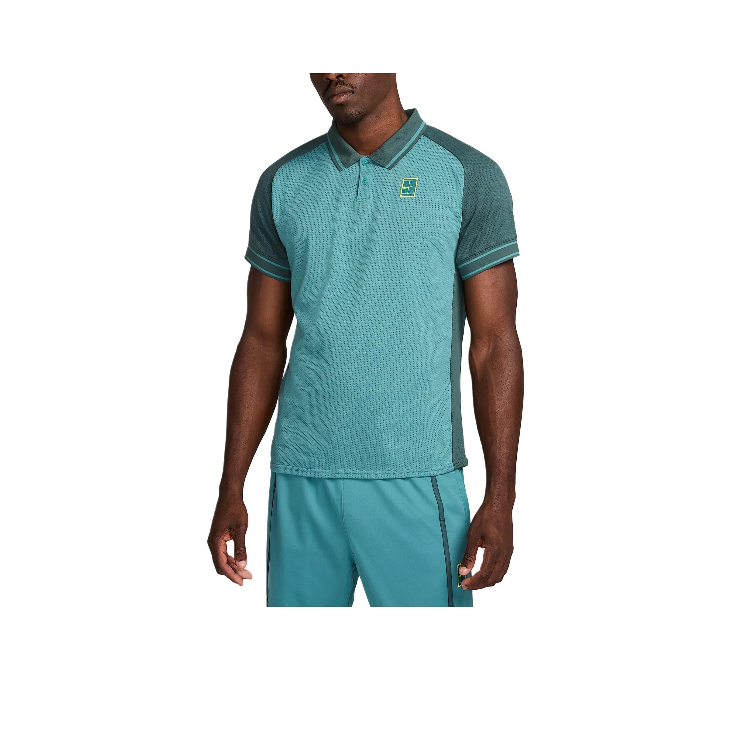 Nike COURT HERITAGE Polo Shirts Men Mineral Blue Green
