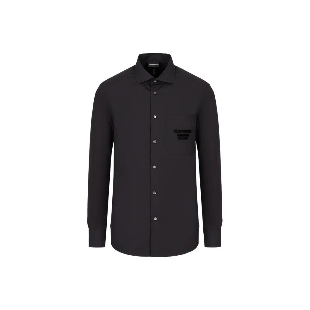 EMPORIO ARMANI Черные Мужские Рубашки