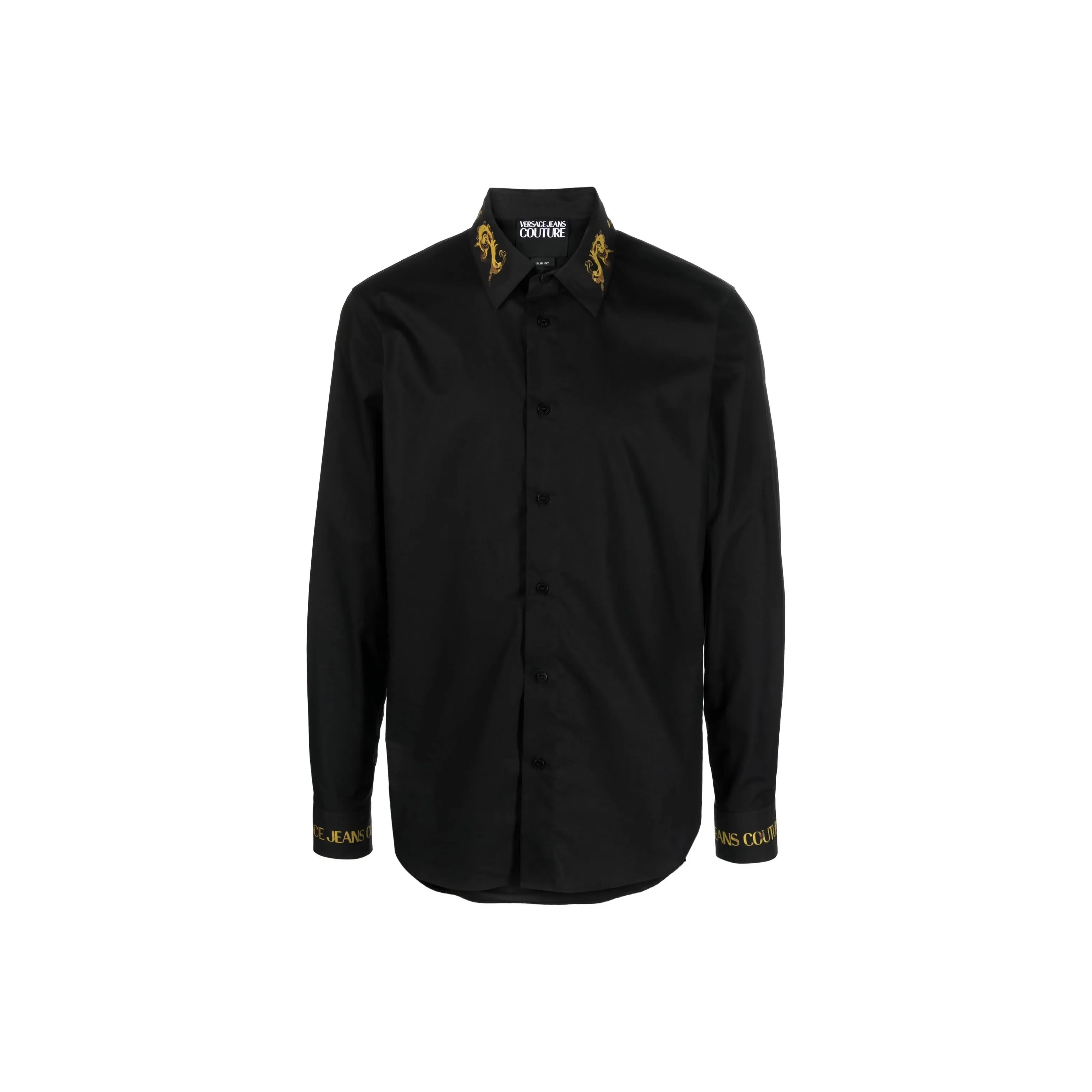 VERSACE JEANS COUTURE SS24 Рубашка Мужская Черная