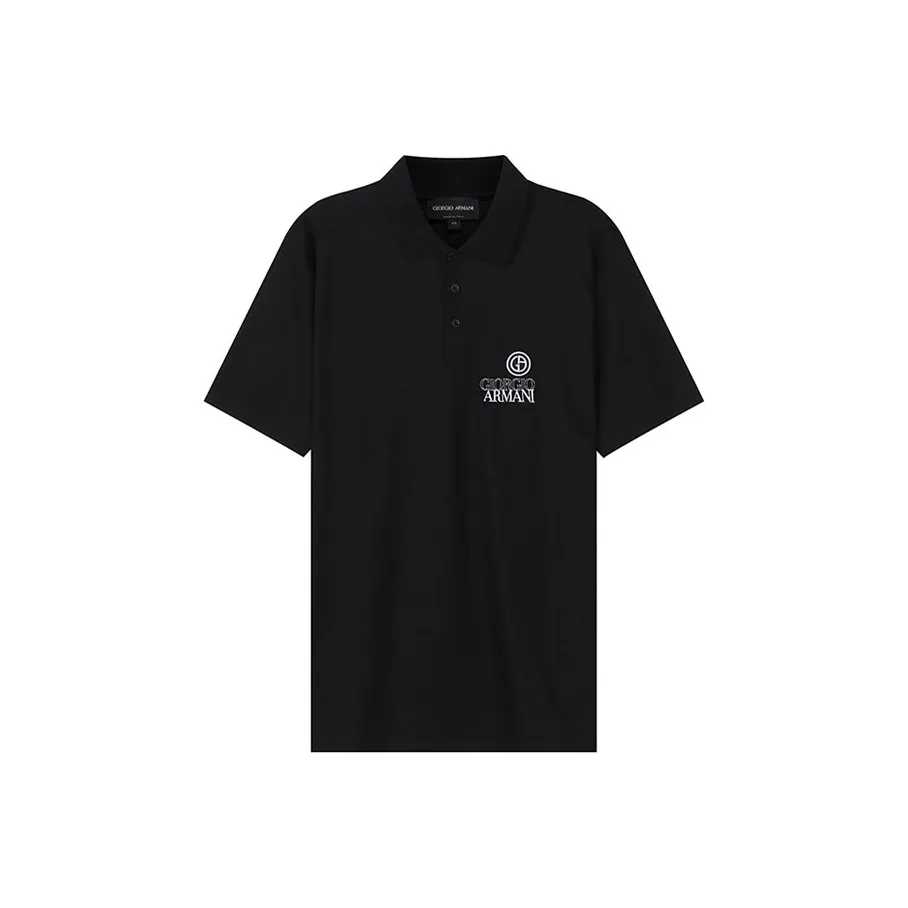 GIORGIO ARMANI Мужская черная поло