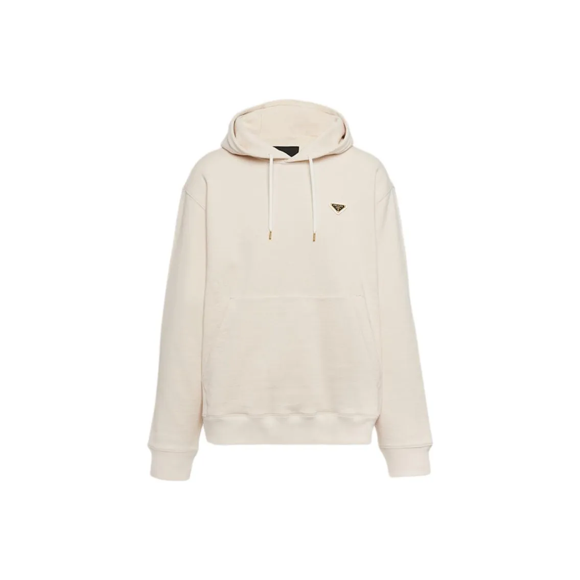 PRADA Triangle logo Cotton Hoodie