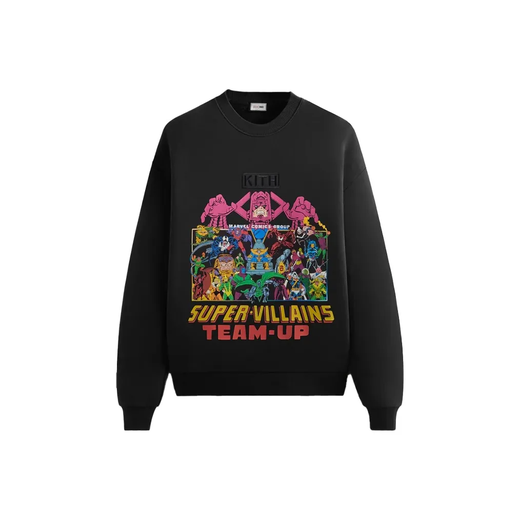 KITH SS24 Свитшот Унисекс Черный