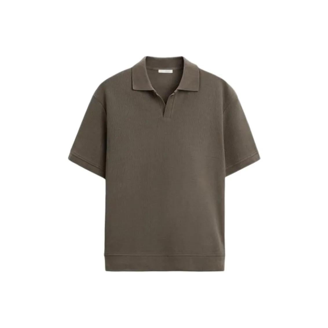 ZARA Поло Мужское Темно-Серый Коричневый