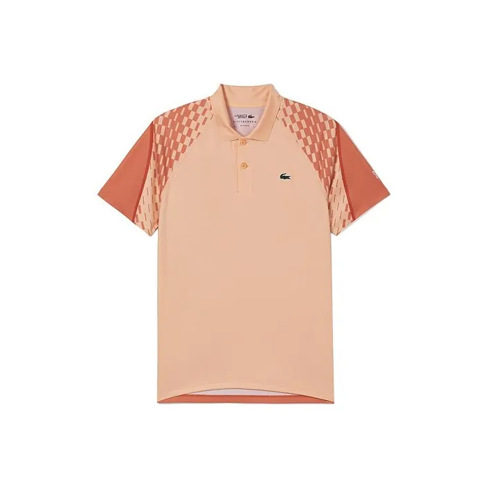 Поло LACOSTE Collaboration Мужское Светло-Розовое