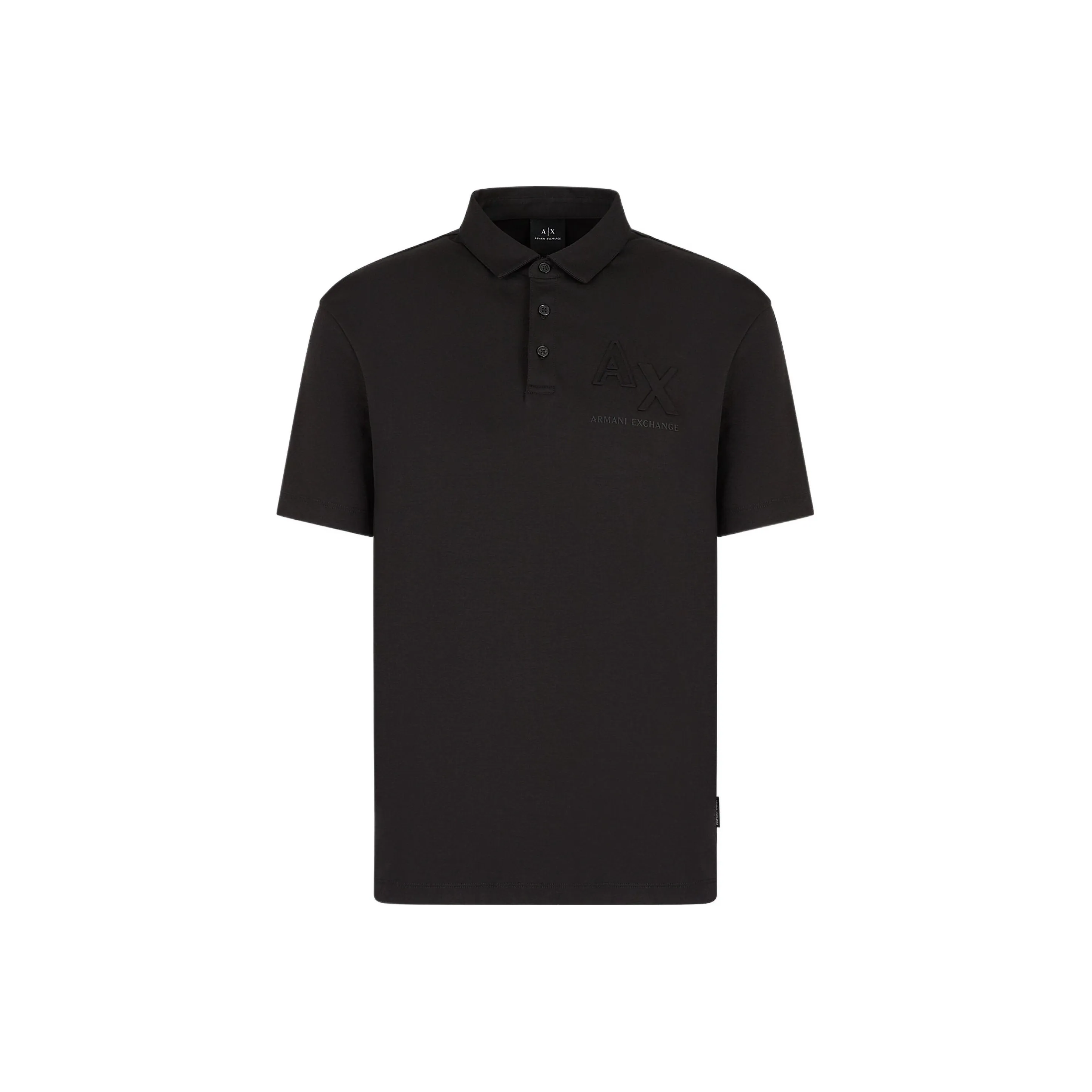 ARMANI EXCHANGE Мужская черная поло рубашка