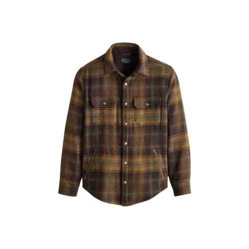 PENDLETON Коричневые Мужские Рубашки