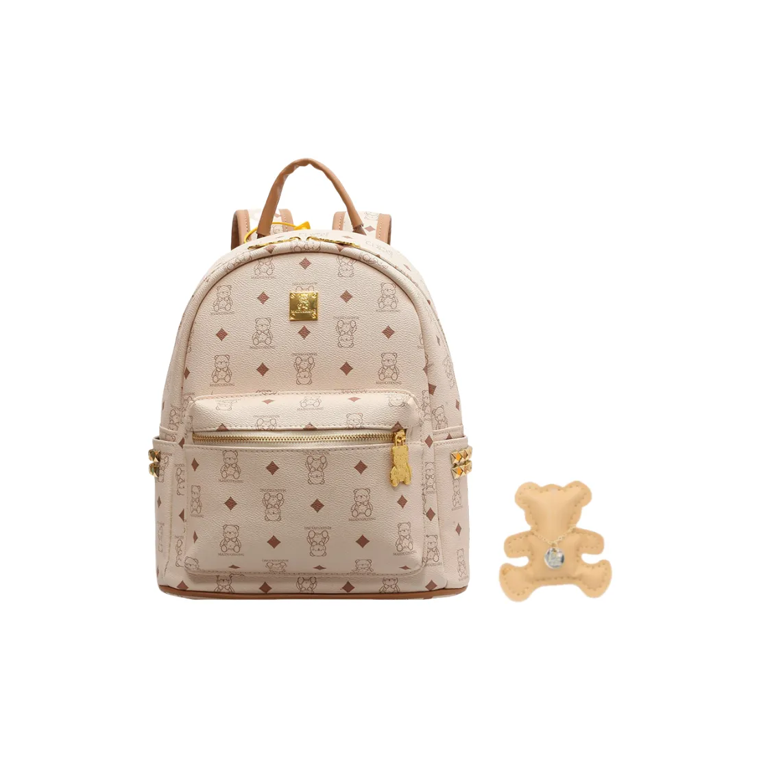 RIVMIND ПУ (полиуретан) Рюкзак Женские Экрю Черный Розовый Коричневый