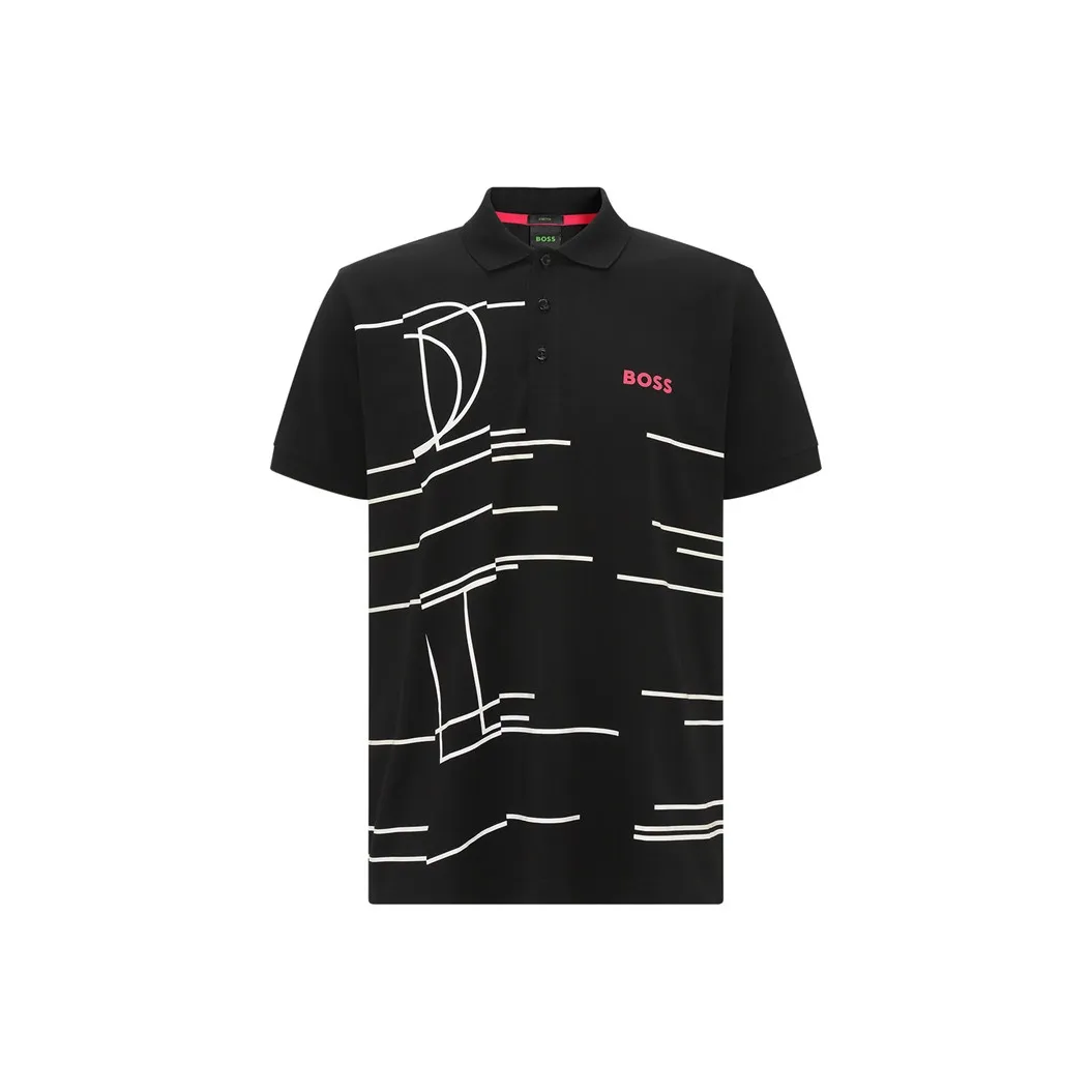 HUGO BOSS Polo Shirts Men's Black