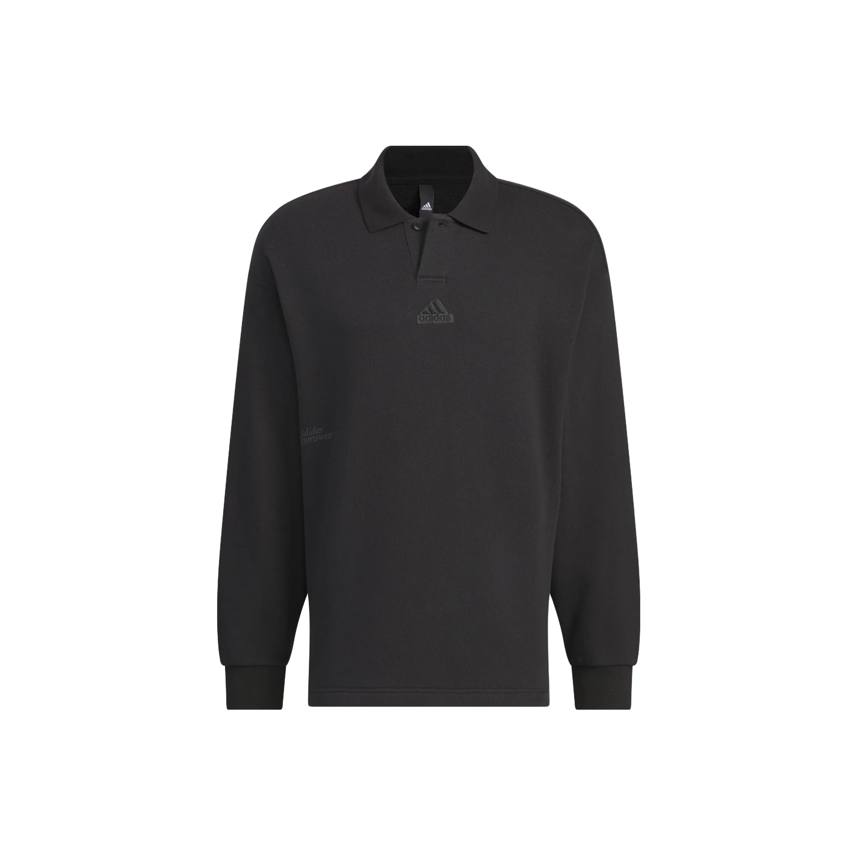 Adidas Heavy French Terry Поло Унисекс Черное