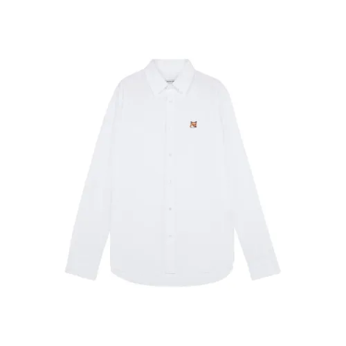 Maison Kitsune Белая Унисекс Рубашка