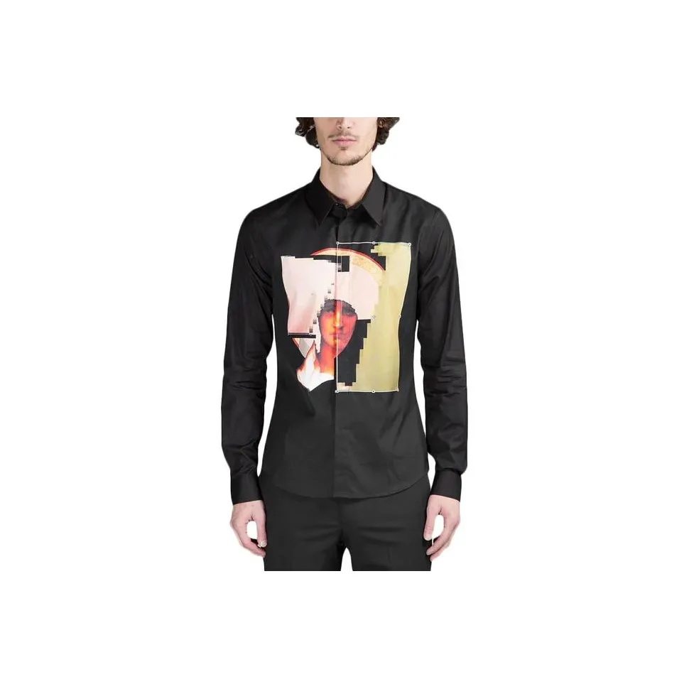 GIVENCHY Мужские черные рубашки