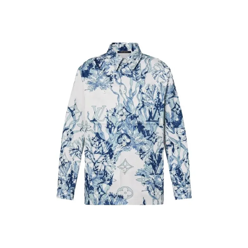 LOUIS VUITTON Shirts Men Blue