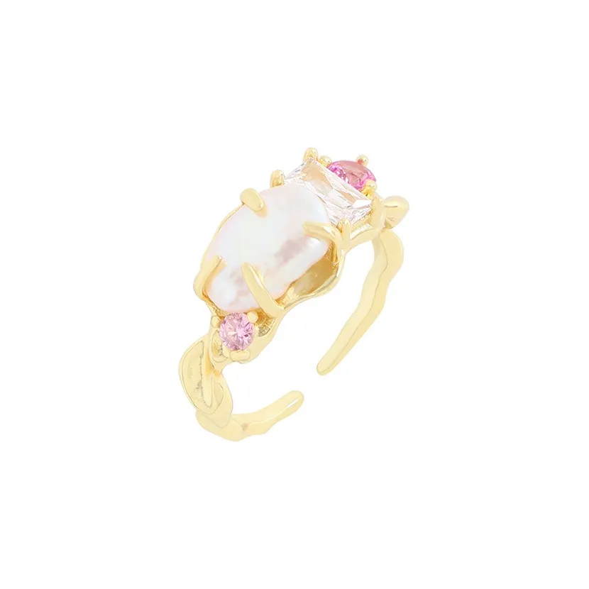 ZHENZHUAOMI Pearl Rings Women's