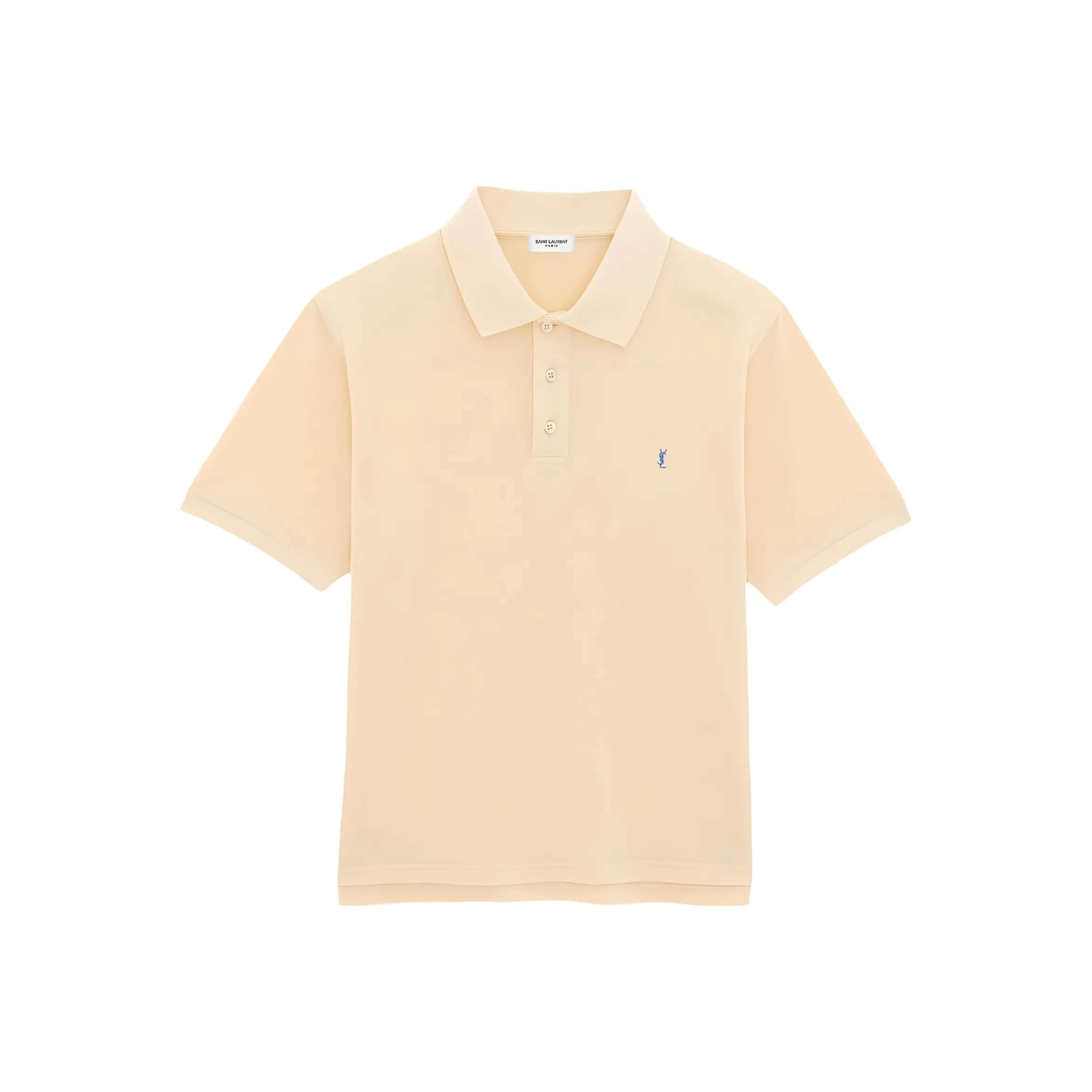 SAINT LAURENT Cassandre embroidered Polo Shirt