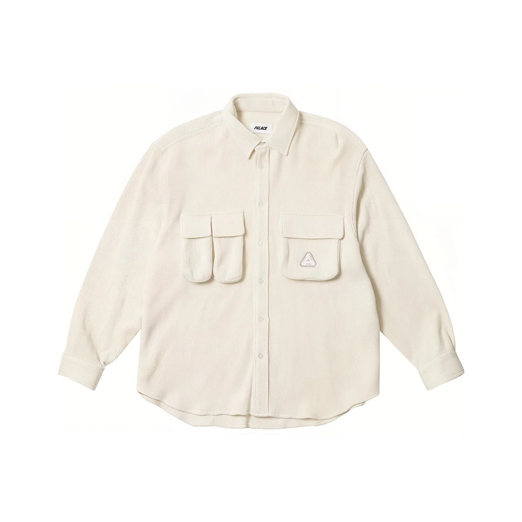 PALACE SS24 WAFFLE Рубашка Унисекс Белый
