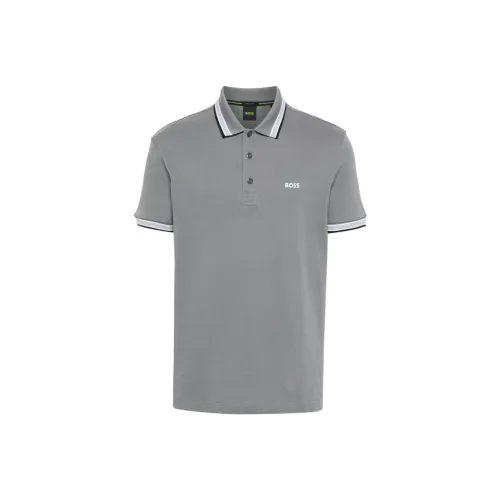 HUGO BOSS Серый Мужское Поло