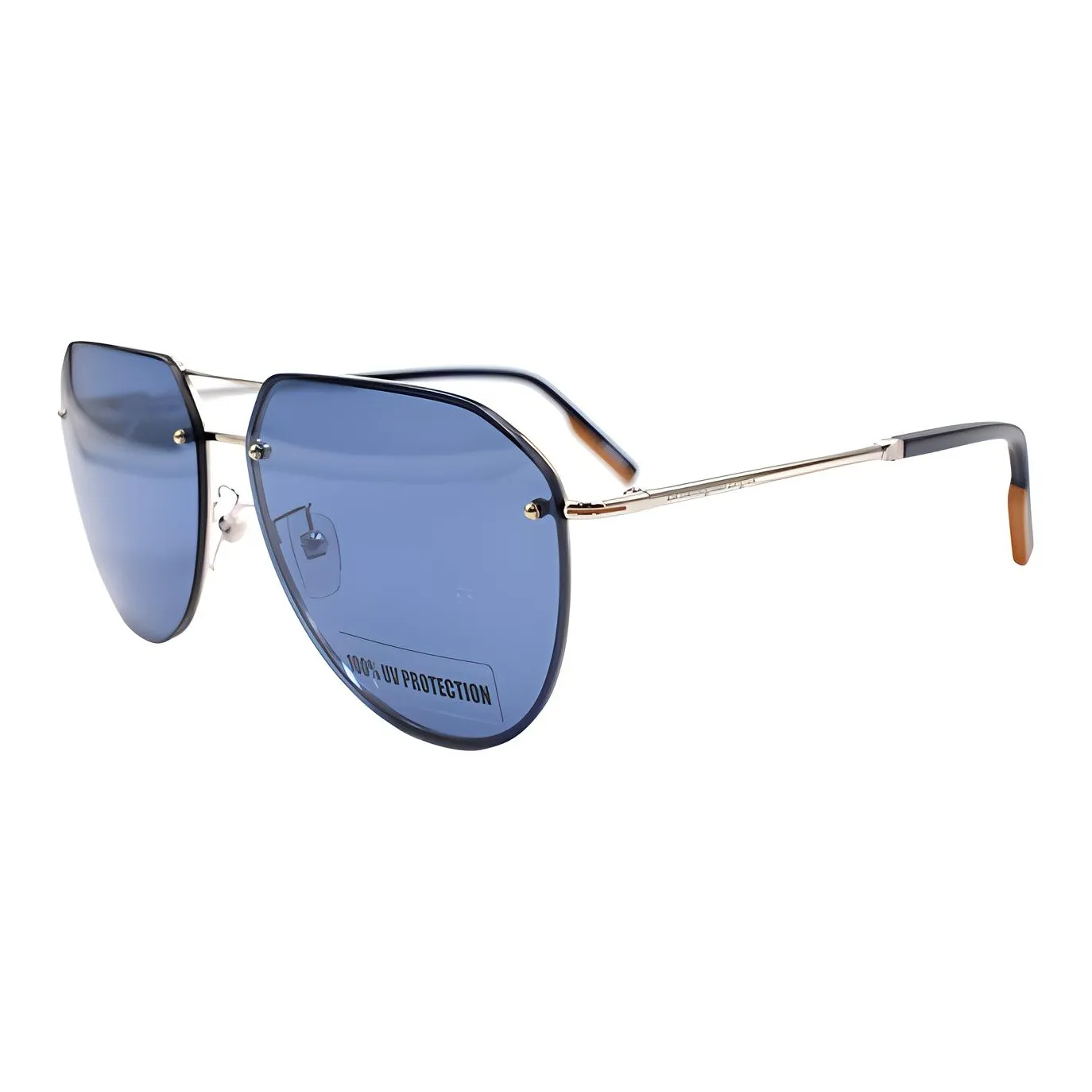 Zegna Сплав Aviator Солнцезащитные очки Мужские Серебряные