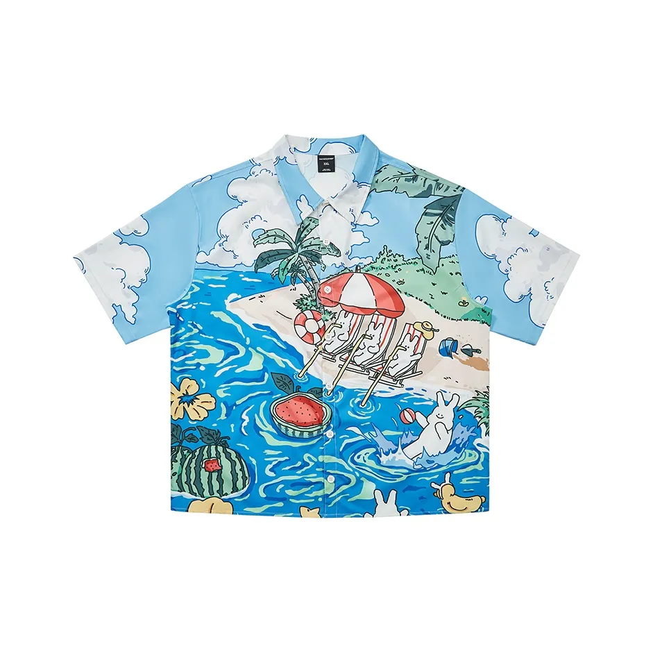 WAYNEXZAVIER Blue Men's Shirts WAYNEXZAVIER Синий Мужские Рубашки