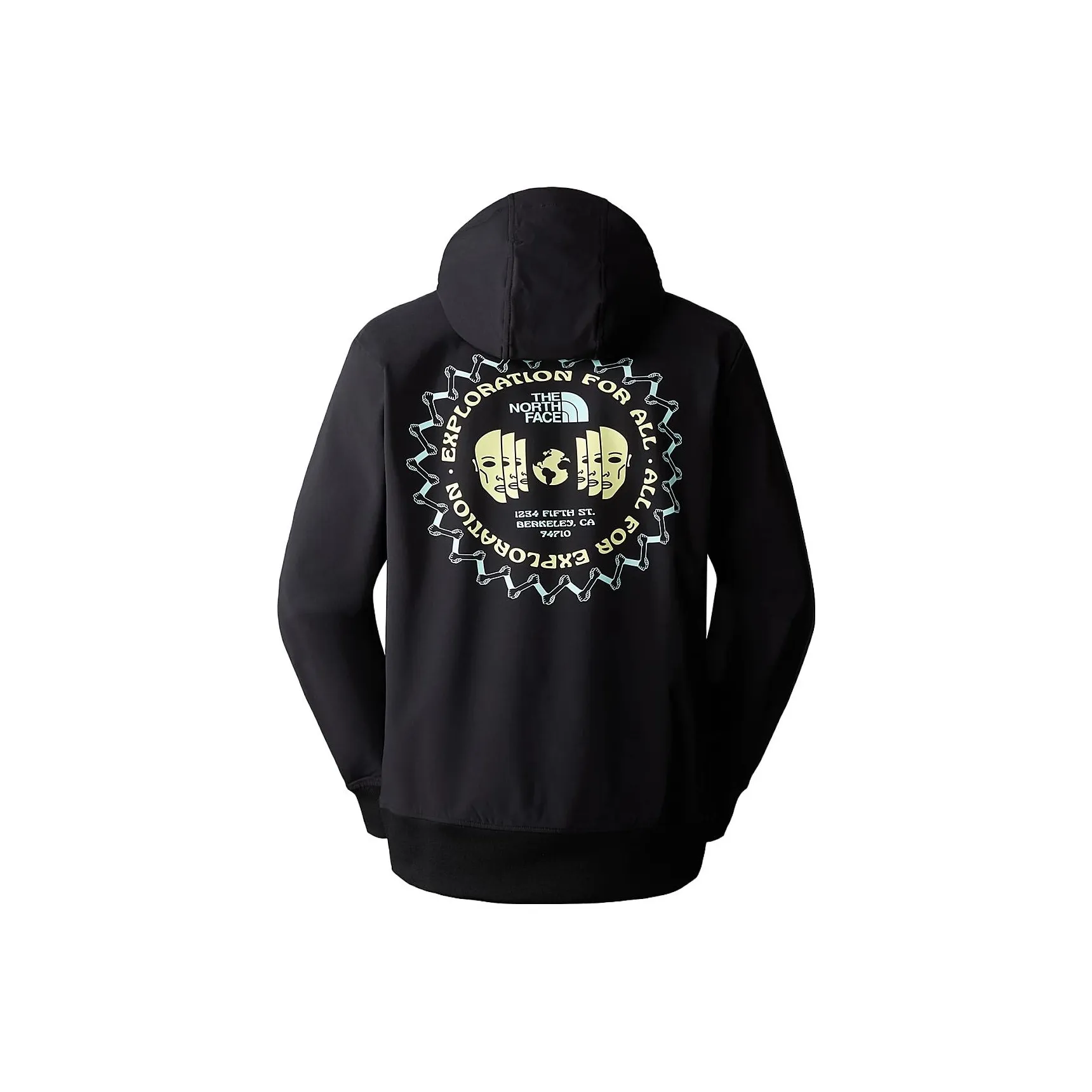 THE NORTH FACE TEKNO Логотип Худи Толстовка Мужская Черная