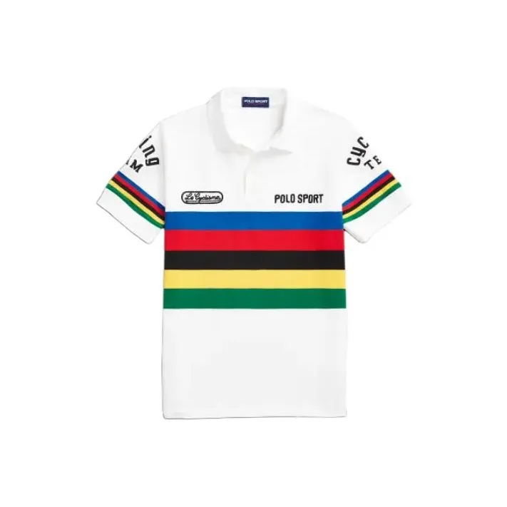 Polo Ralph Lauren SS24 Custom Slim Polo Sport Mesh Polo Shirt Polo Shirt Unisex White