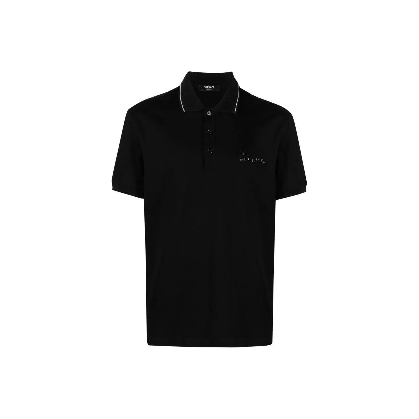 VERSACE FW23 Поло Мужское Черное