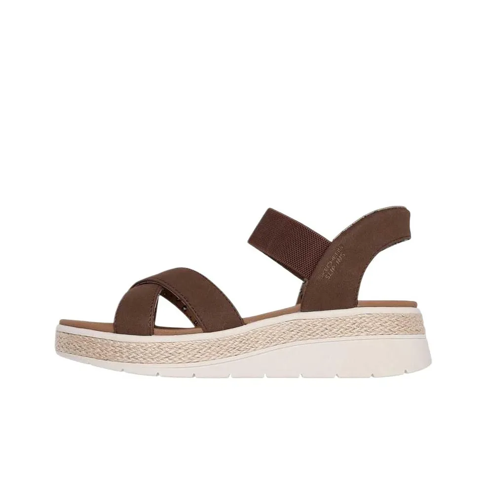 Skechers BOBS Sun Ray Move Over Пляжные сандалии Женские Коричневый