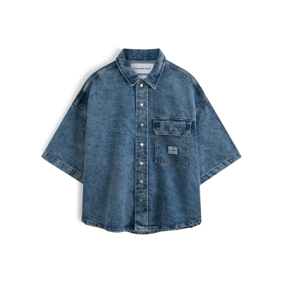 CALVIN KLEIN Shirt Men's Denim Blue