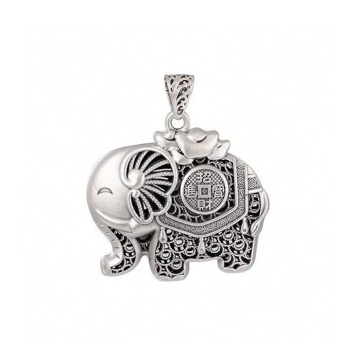Stone Edge Poly 999 Fine Silver Foot Silver Pendants Unisex