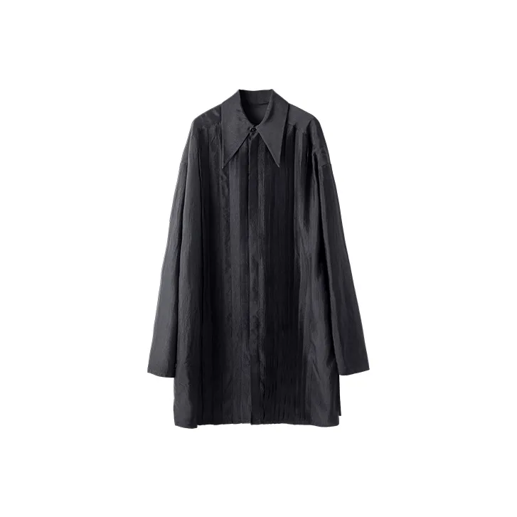 HUANXIANGZHE Рубашка Унисекс Черная