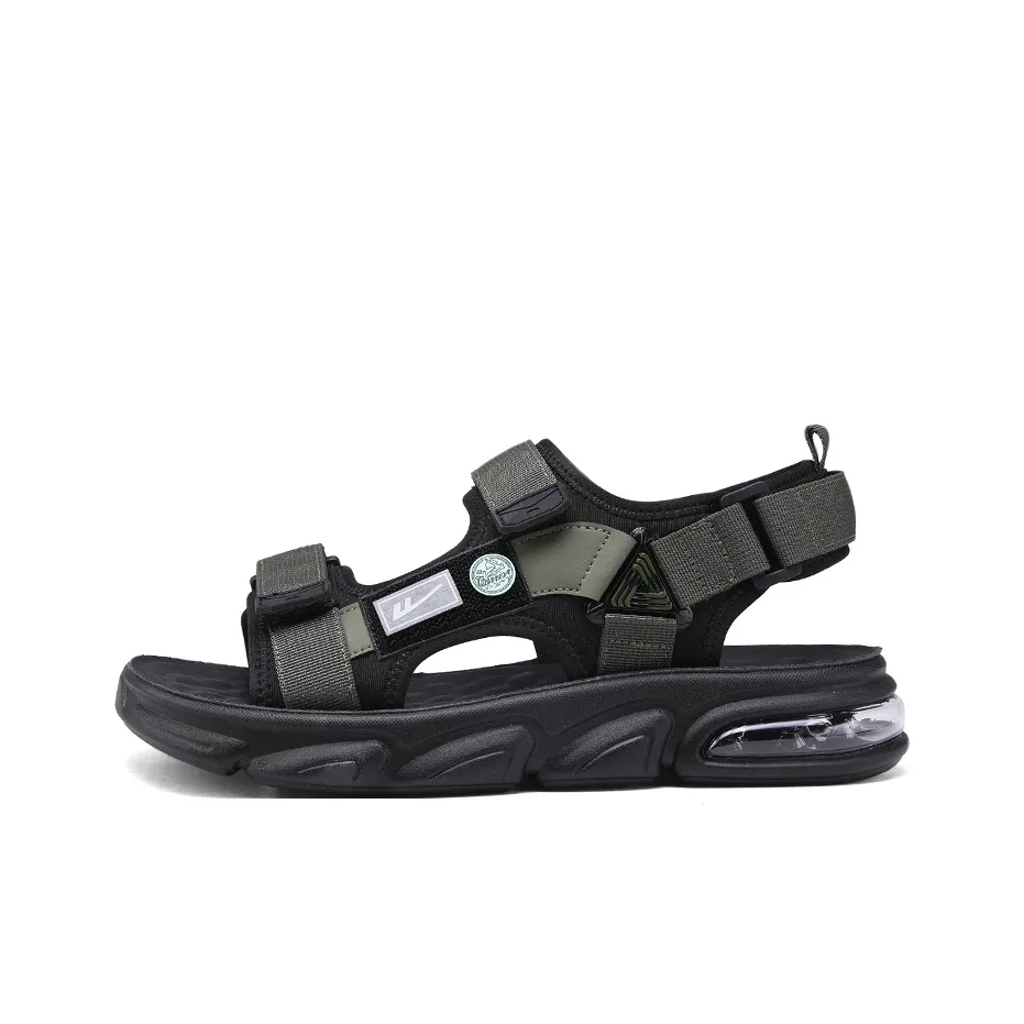 Warrior Пляжные сандалии Мужские Армейский зеленый Черный