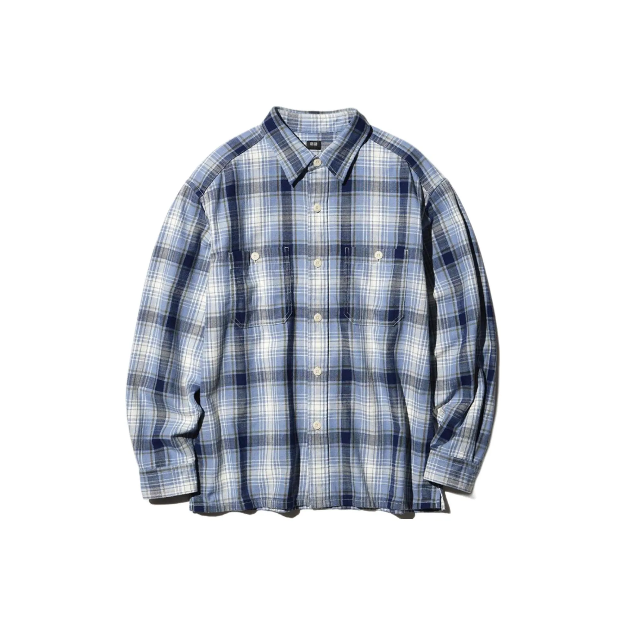 UNIQLO Озерно-голубой Унисекс Рубашки