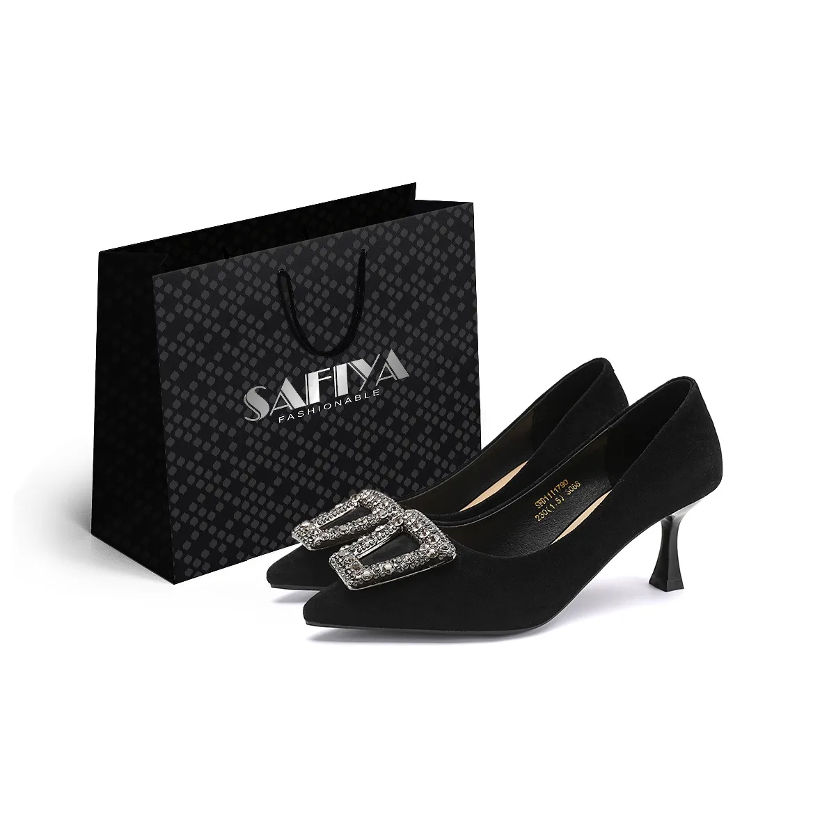 safiya Узкий каблук Высокие каблуки Женские Черный