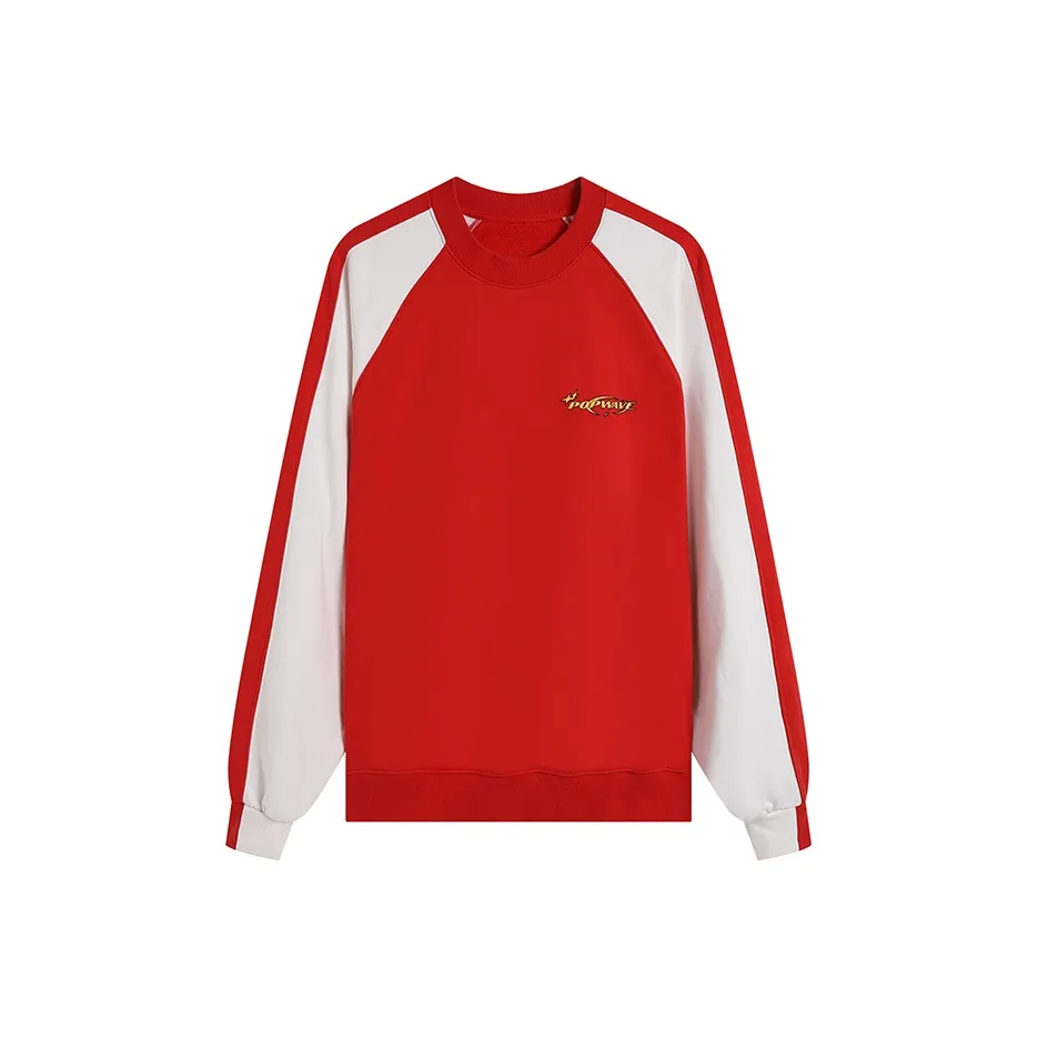 POPWAVE Толстовка Унисекс Красная Белая