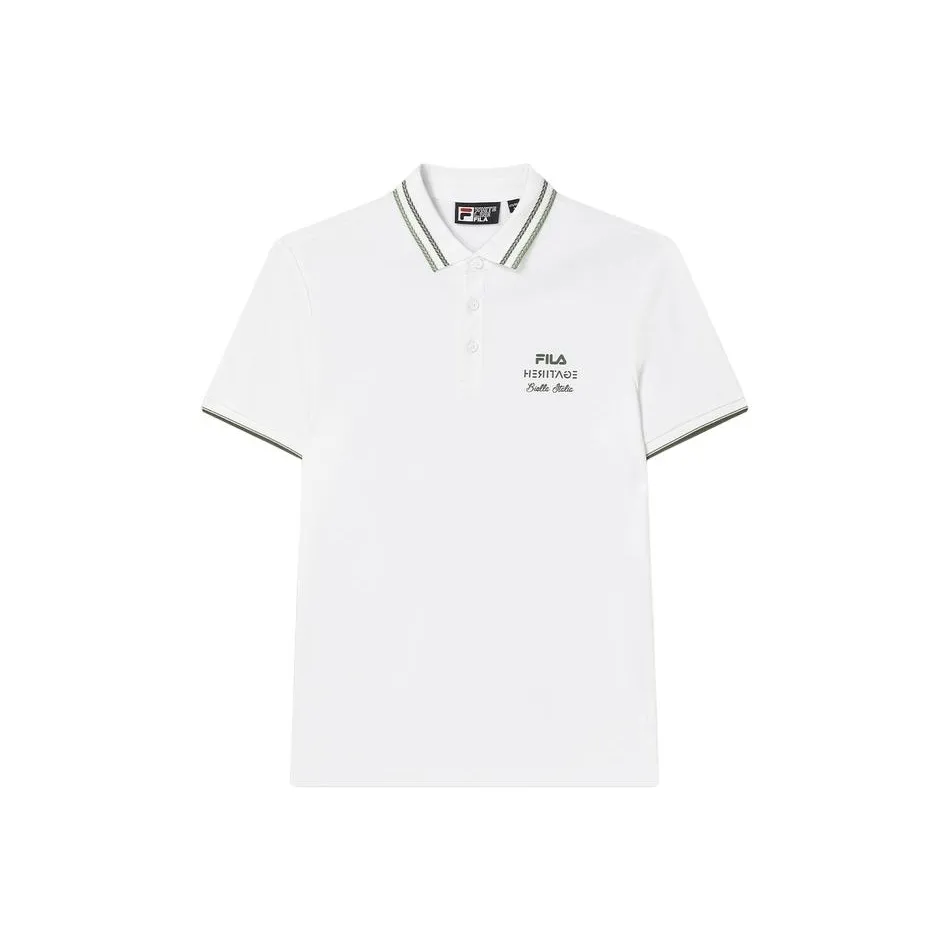 FILA Polo Shirts Men Standard White