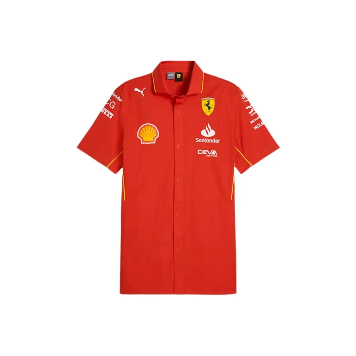 PUMA Ferrari Red Men's Shirts PUMA Ferrari Красные Мужские Рубашки