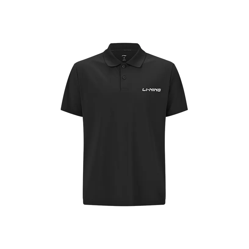 LiNing Table Tennis Series Polo Shirt Unisex Black