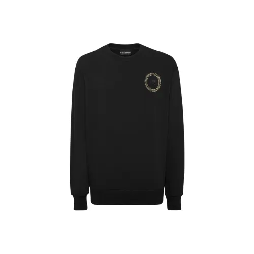 PLEIN SPORT Черный Мужские Свитшоты