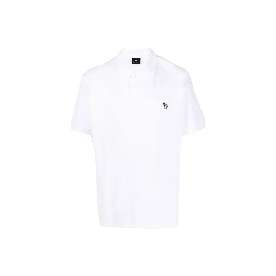 Ps Paul Smith Zebra Patch Short Sleeved Polo Shirt