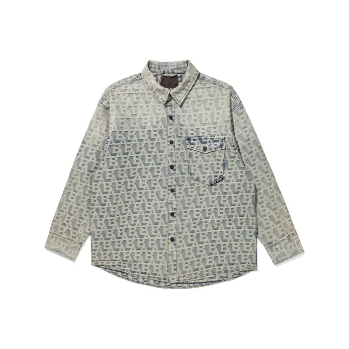 ABLE JEANS Рубашка Унисекс Greengage Синий