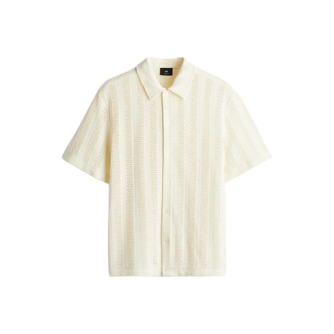 H M Рубашка Мужская Светлый Бежевый Полосы