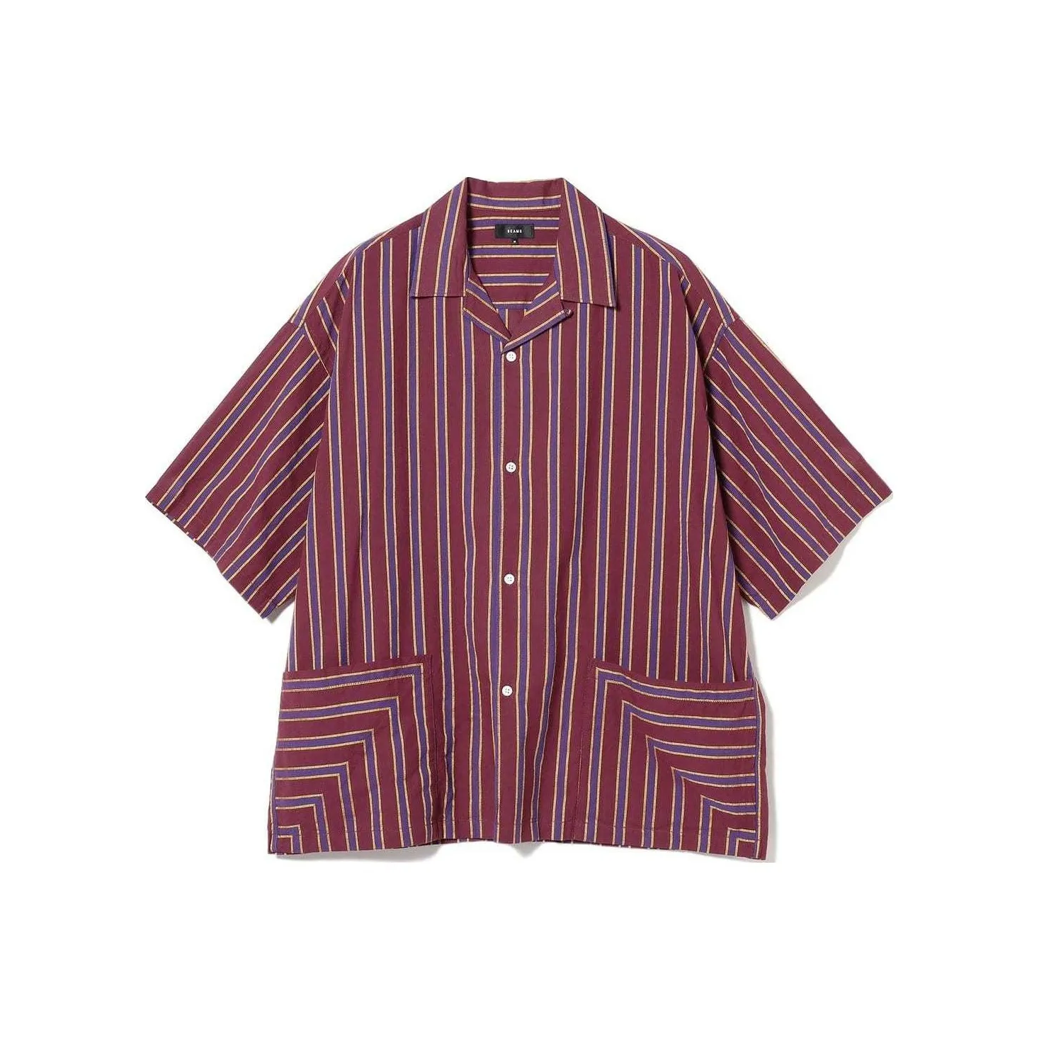 Beams Shirts Men's Burgundy