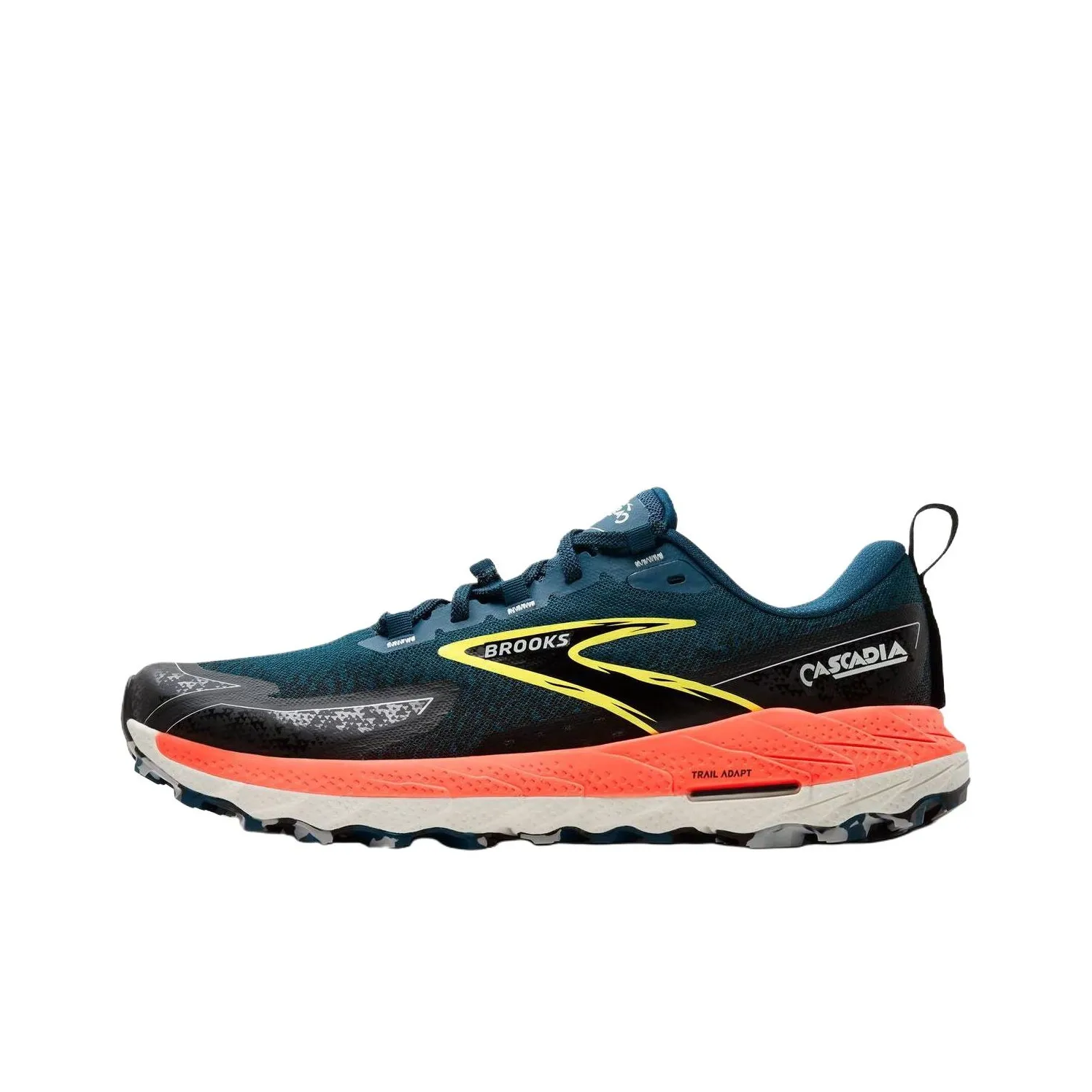 Brooks Cascadia18 Anti Slip Wear Resistant Low Top Trail Running Shoes Men's Blue Black