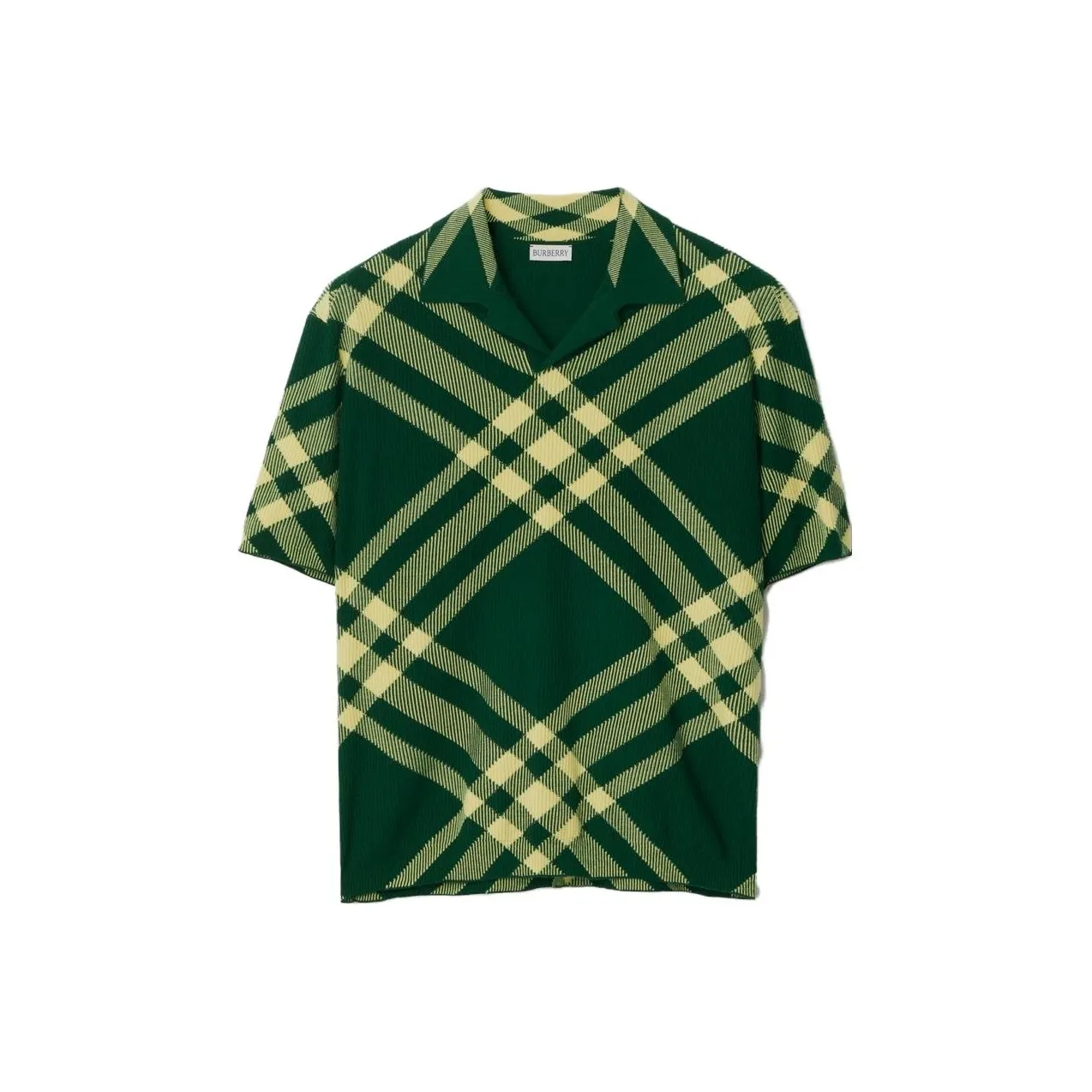 Burberry Vintage Check Fine ribbed Polo Shirt