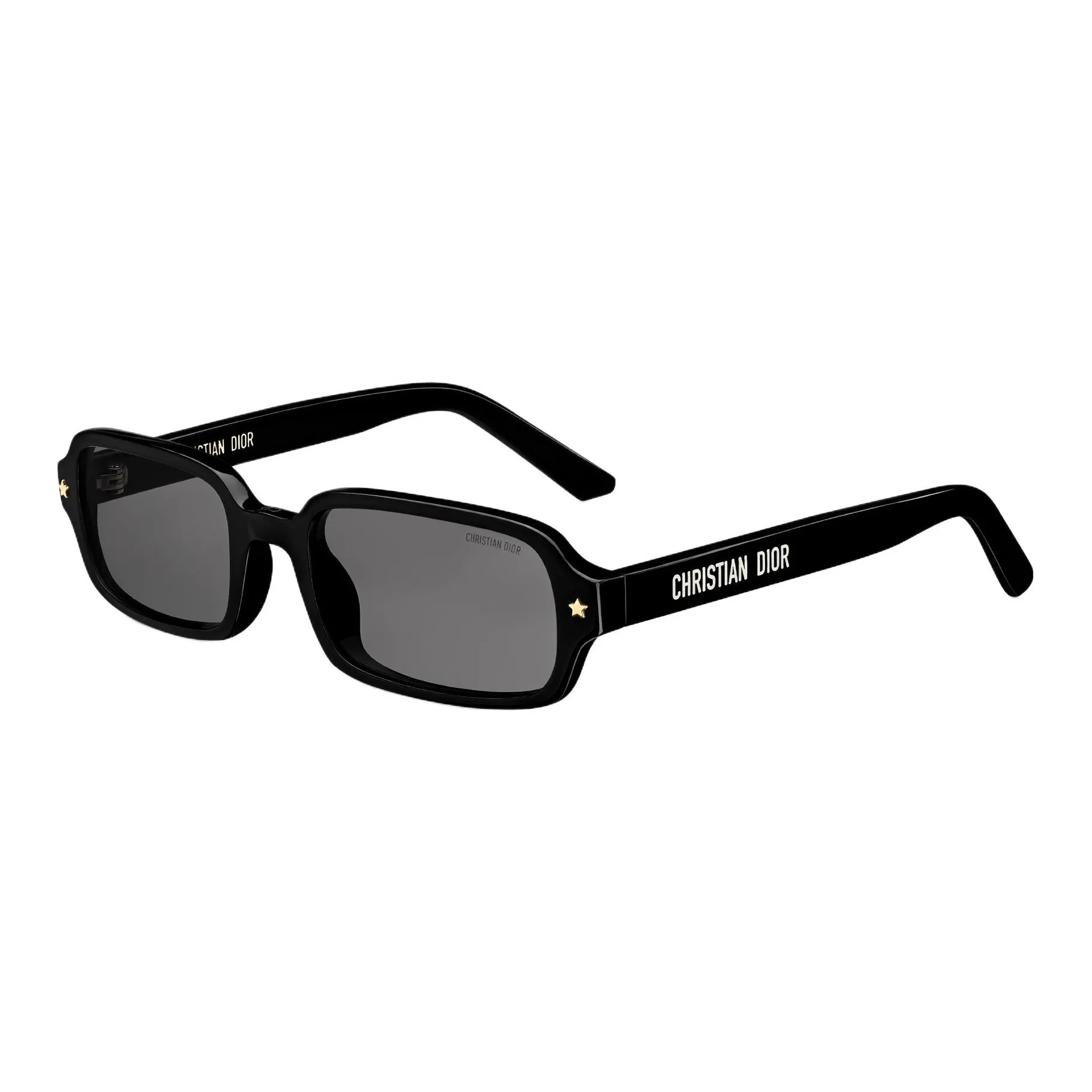 DIOR Ацетат Прямоугольные Солнцезащитные очки Унисекс Черные