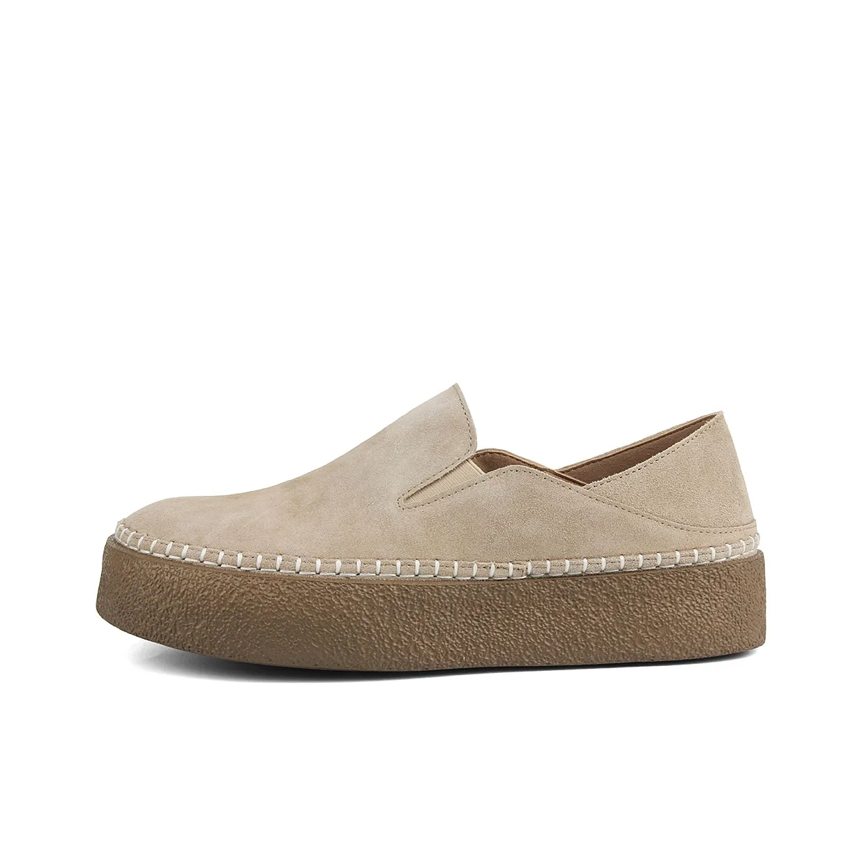 New Korea Лоферы Платформа Мужской Абрикос