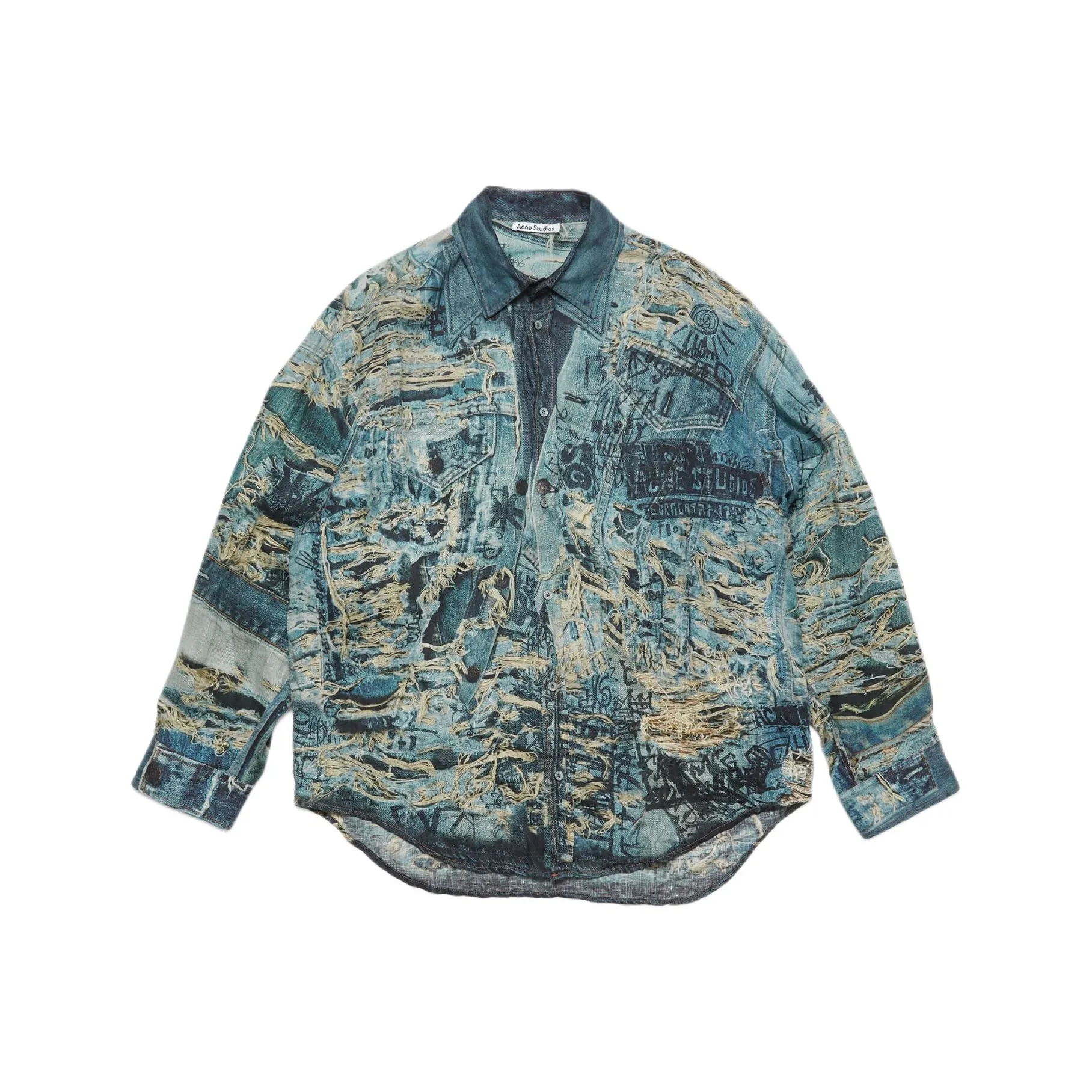 Acne Studios Logo Detailed Button Up Shirt