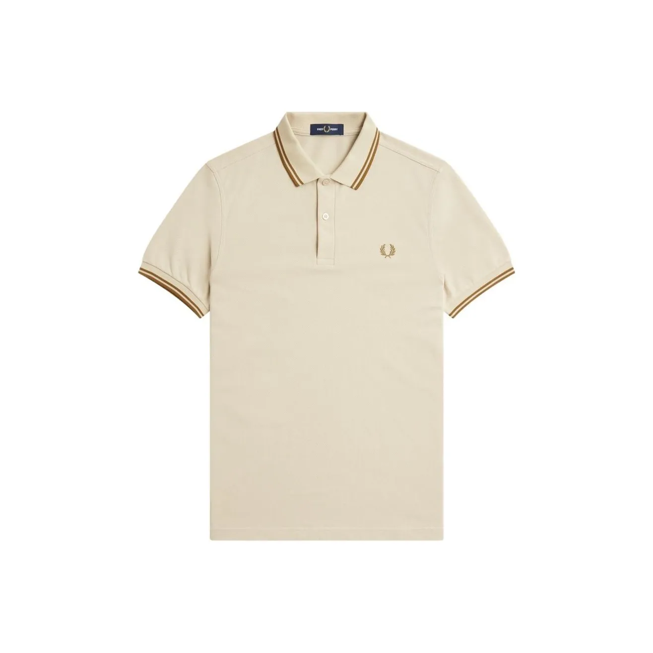 FRED PERRY Поло Мужское Бежевое
