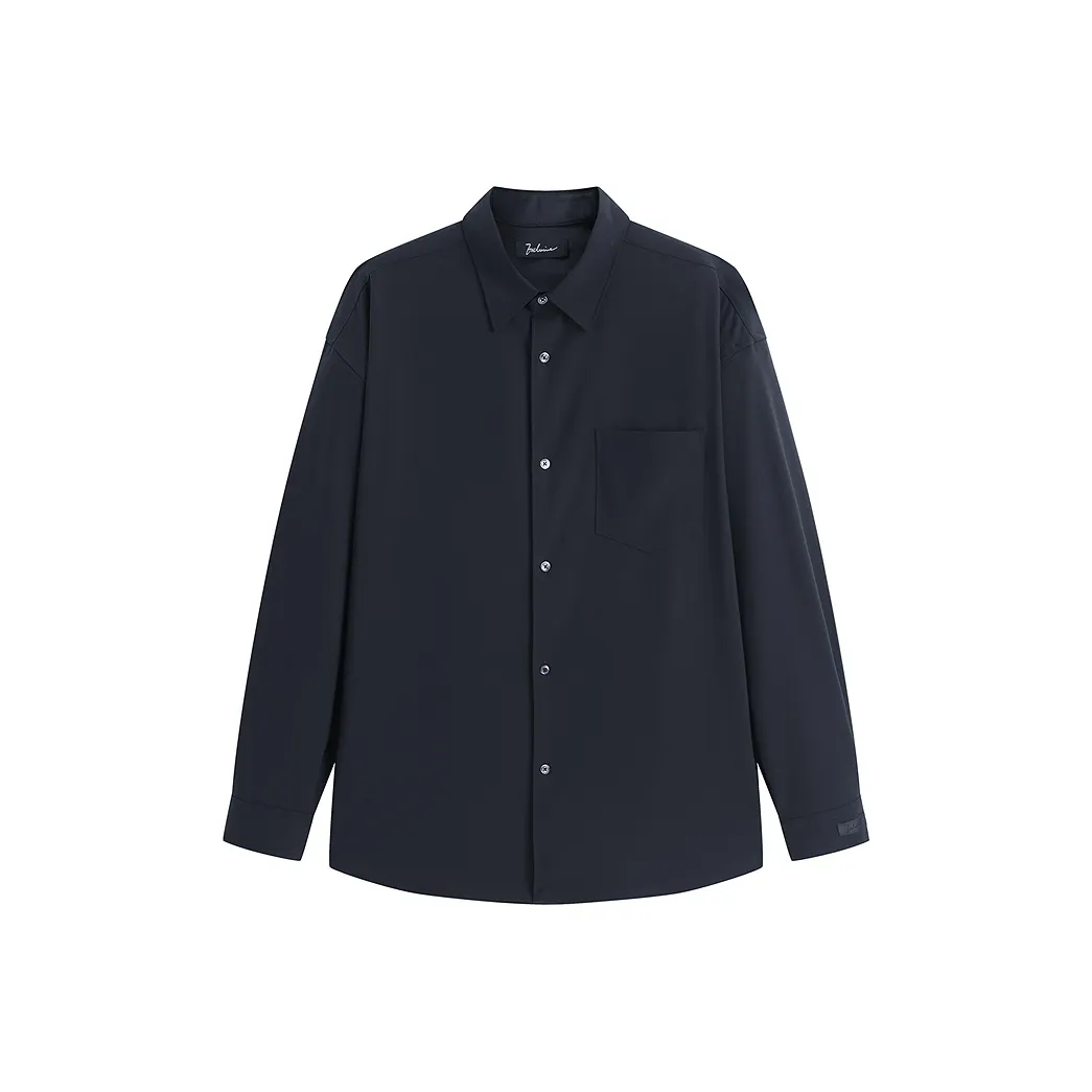 PEACEBIRD MEN Рубашка Мужская Темно-синяя