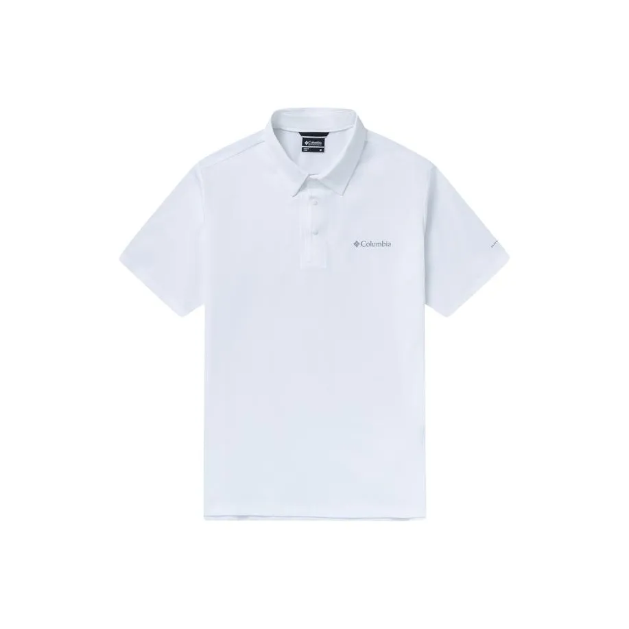 Columbia Transit Polo Shirts Men White
