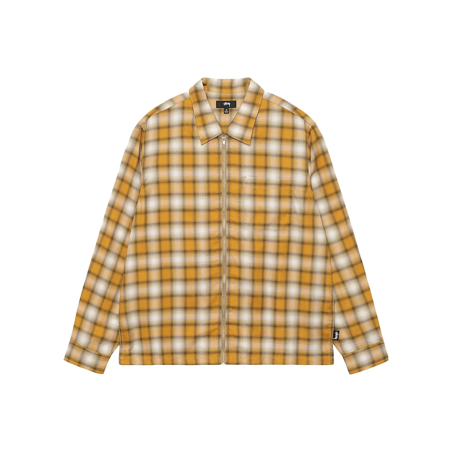 Stussy Eddie Plaid Zip Shirt